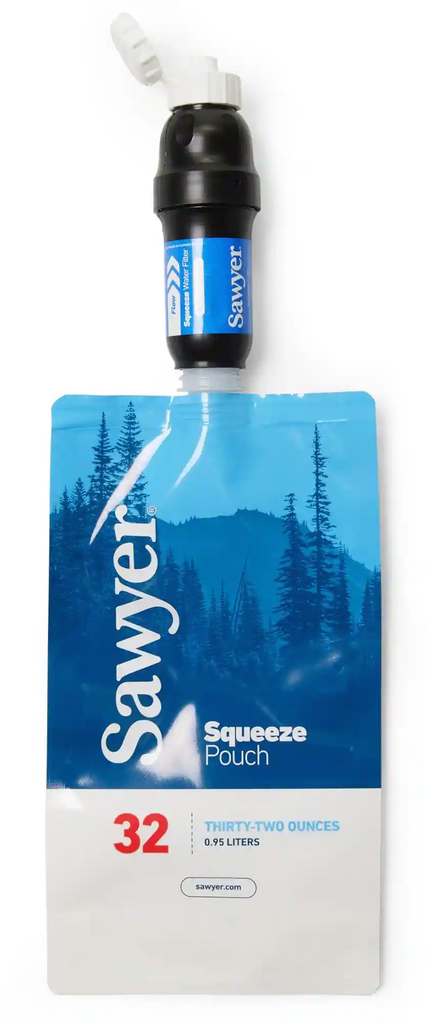 Sawyer Squeeze Water Filtration System with Cnoc Premium 2-Liter Bladder view 4
