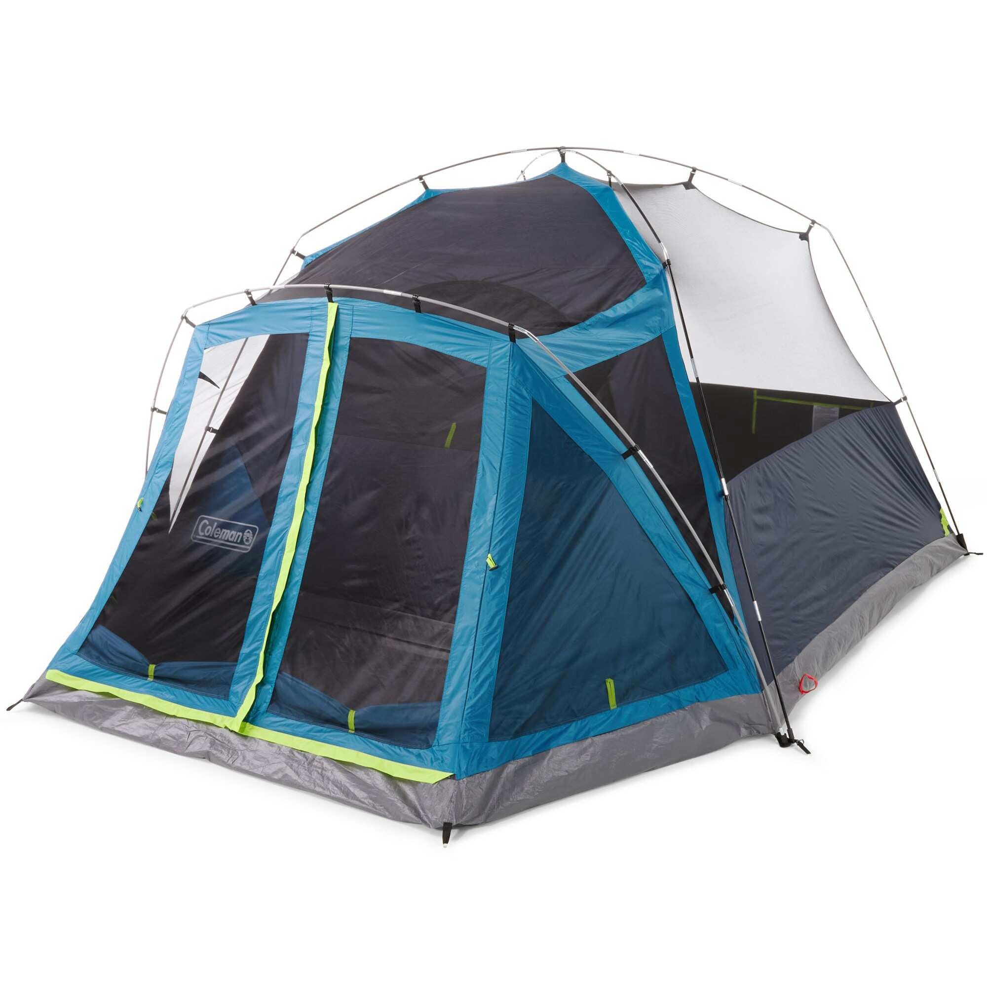 Coleman Skydome 6-Person Screen Room Tent with Dark Room Technology view 2