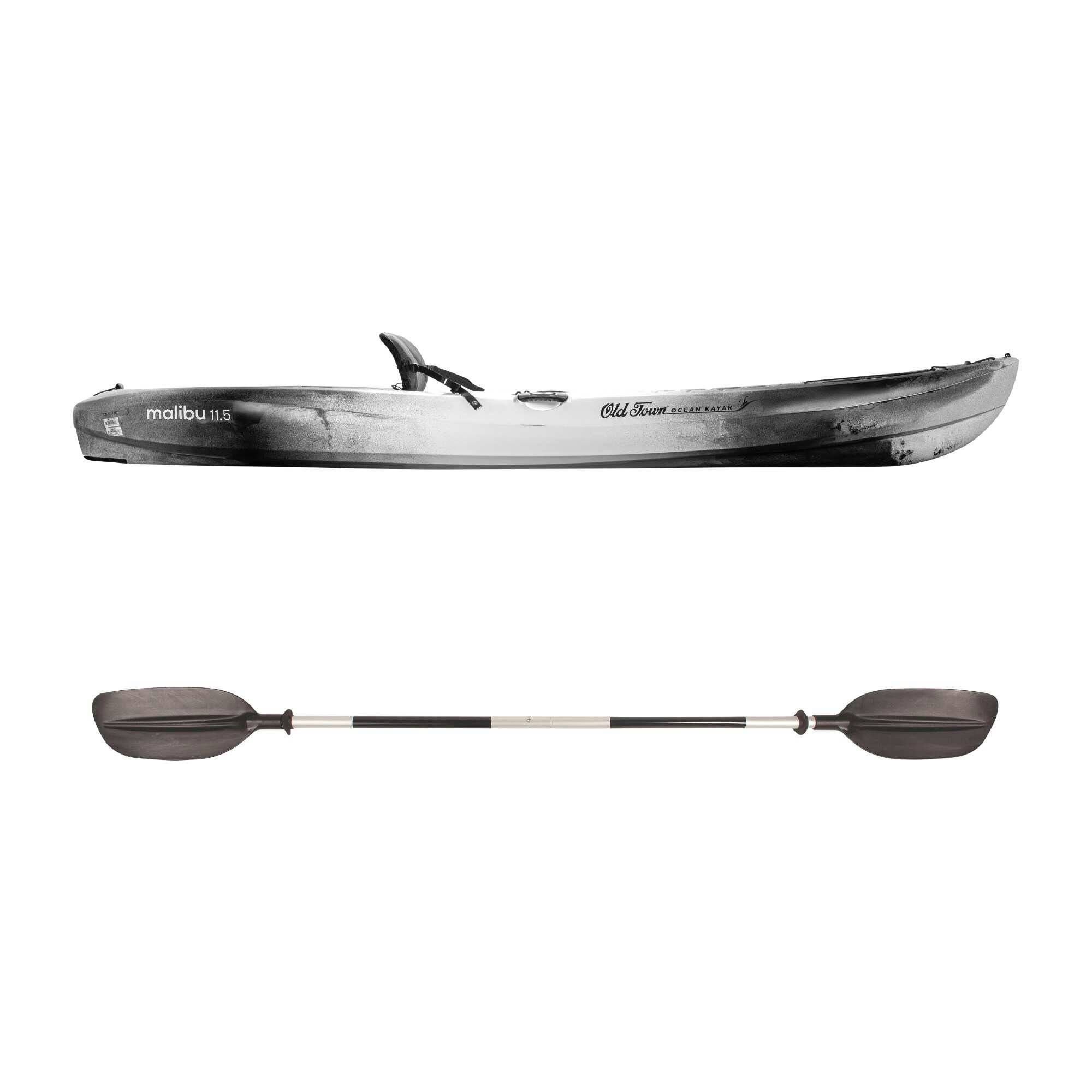 Old Town Ocean Kayak Malibu 11.5 Sit-On-Top Kayak with Paddle view 2
