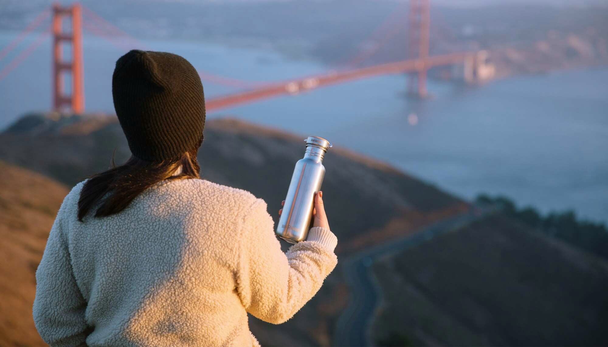 Klean Kanteen Reflect Water Bottle with Bamboo Cap - 27 fl. oz. view 4